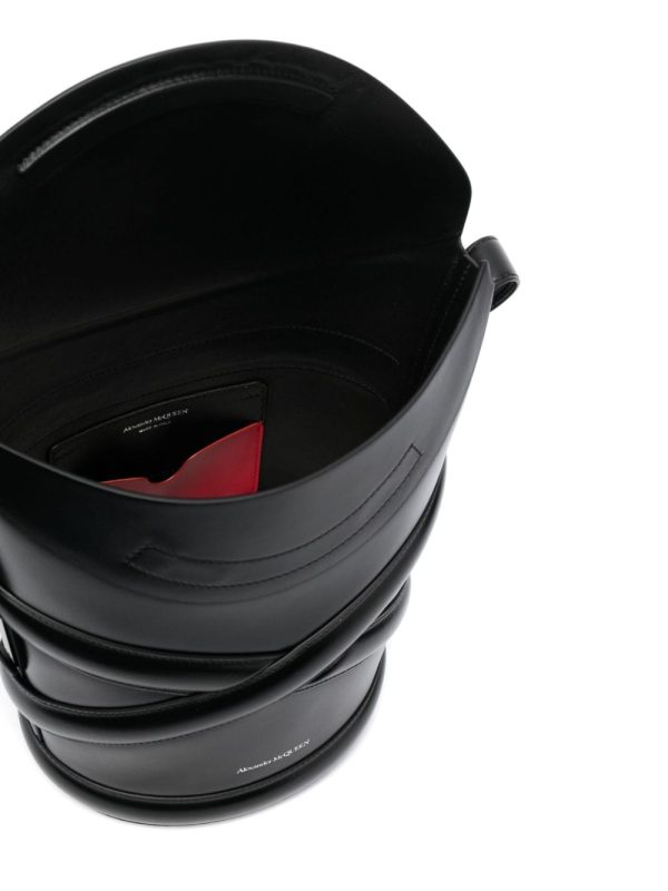Alexander McQueen embossed-logo bucket bag - Image 2