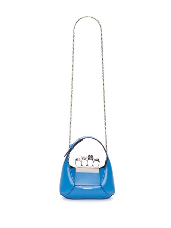 Alexander McQueen mini Jewelled Hobo leather bag - Image 6