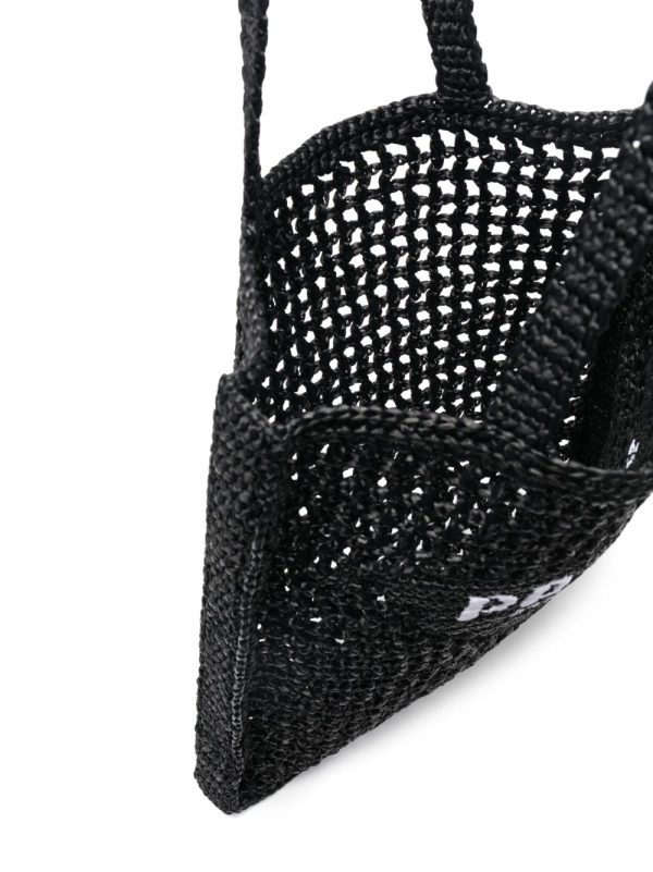Prada interwoven-design logo-print shoulder bag - Image 6