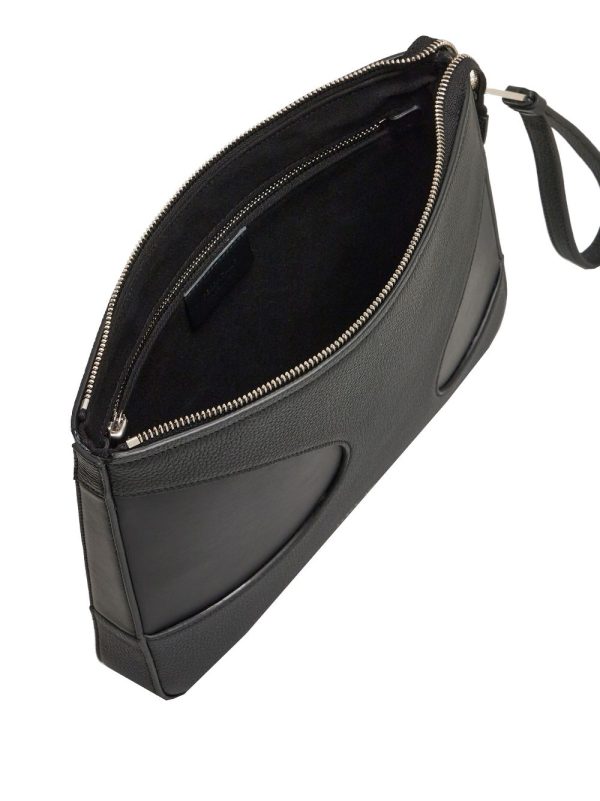 Ferragamo cut-out detailing leather clutch bag - Image 6