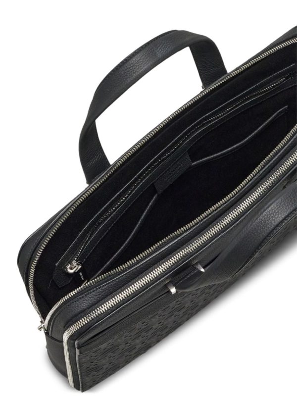 Ferragamo monogram-embossed leather briefcase - Image 6