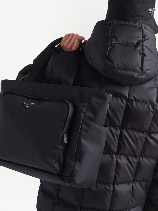 Prada Saffiano leather recycled tote bag - Image 6