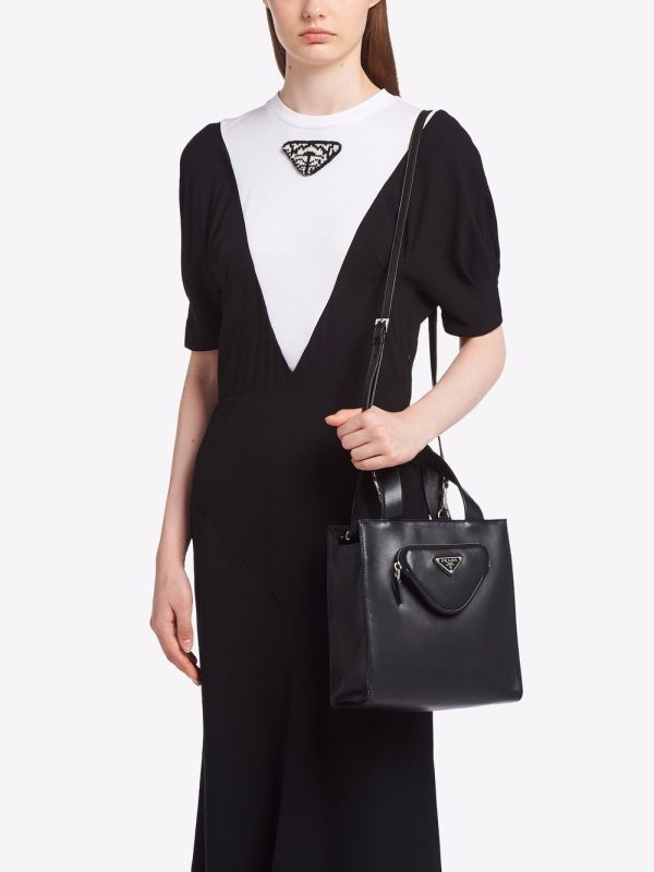 Prada triangle logo tote bag - Image 6