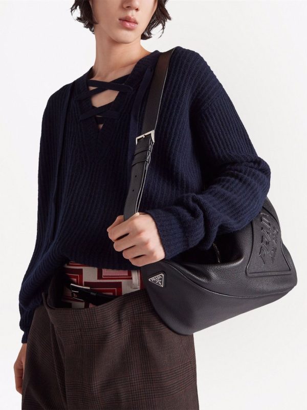 Prada leather Triangle shoulder bag - Image 6