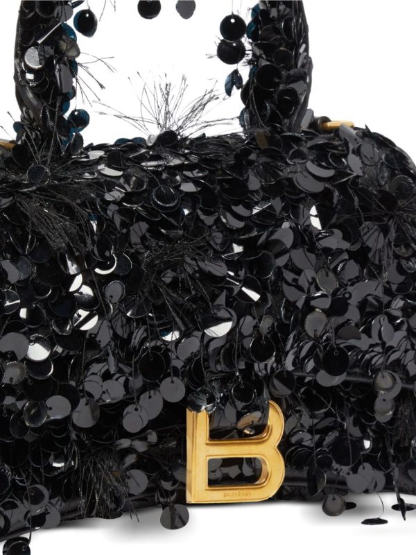 Balenciaga Hourglass XS sequin-embellished bag - Image 6