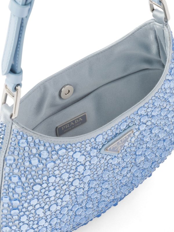Prada Cleo crystal-embellished shoulder bag - Image 6