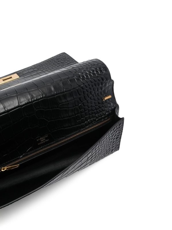 Balenciaga Money Elongate crocodile-effect shoulder bag - Image 6