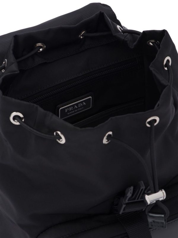 Prada triangle-logo panelled backpack - Image 6