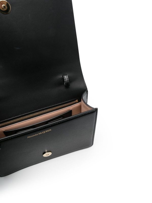 Alexander McQueen logo-stamp leather crossbody bag - Image 6
