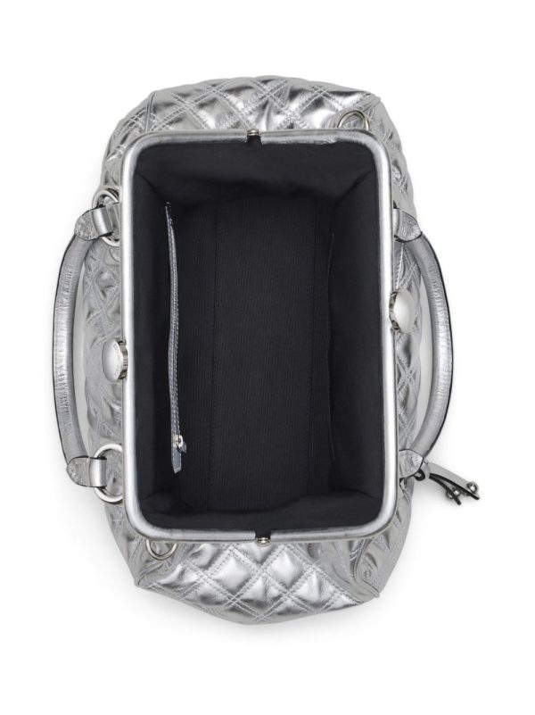 Marc Jacobs Re-Edition Quilted Metallic Leather Stam bag - Image 5