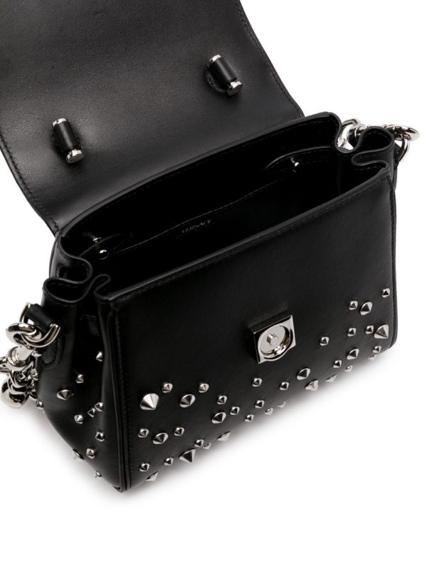 Versace small La Medusa studded top-handle bag - Image 5