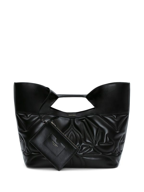 Alexander McQueen Seal logo-embroidered tote bag - Image 6