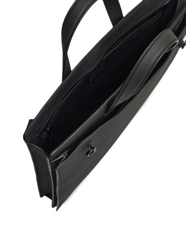 Ferragamo Gancini-buckle leather briefcase - Image 6