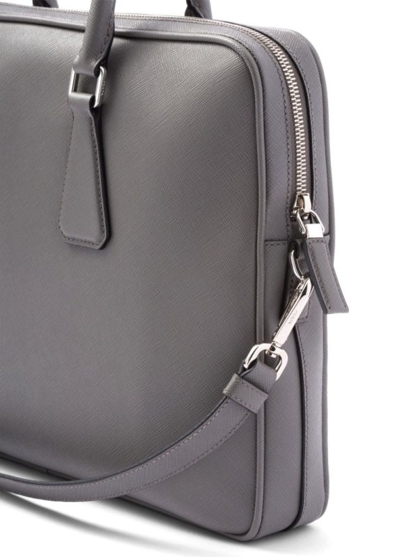 Prada triangle-logo Saffiano leather briefcase - Image 6