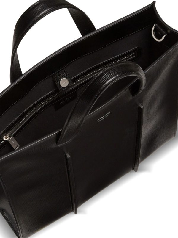 Ferragamo logo-print leather tote bag - Image 6