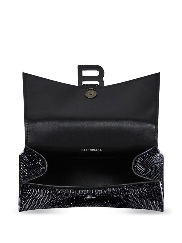 Balenciaga XS Hourglass crystal-embellished tote bag - Image 6