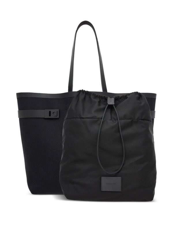 Ferragamo Gancini-buckle canvas tote bag - Image 6