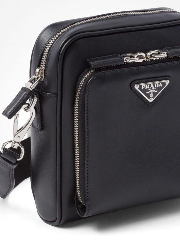 Prada triangle-logo leather shoulder bag - Image 6