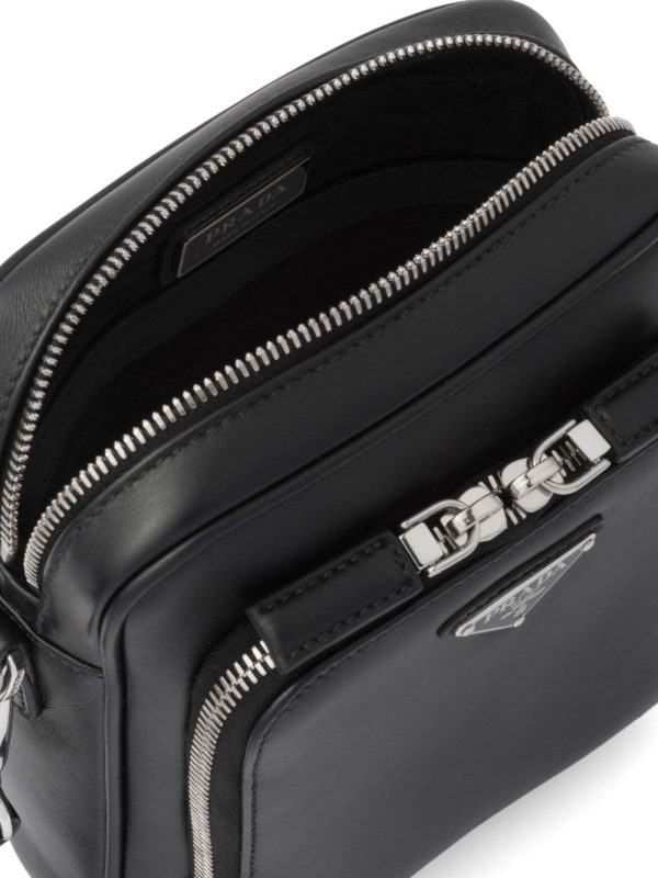 Prada triangle-logo leather shoulder bag - Image 7