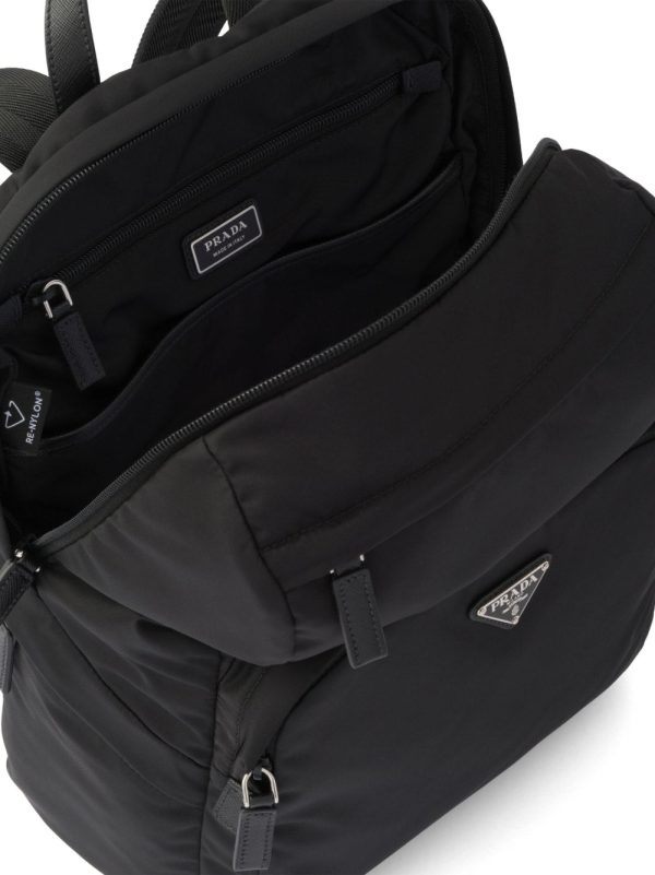 Prada triangle-logo zipped backpack - Image 7