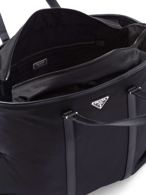Prada logo-plaque tote bag - Image 7