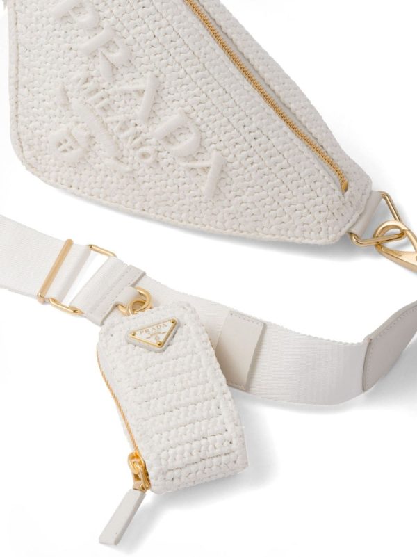 Prada Triangle logo-embroidered shoulder bag - Image 7