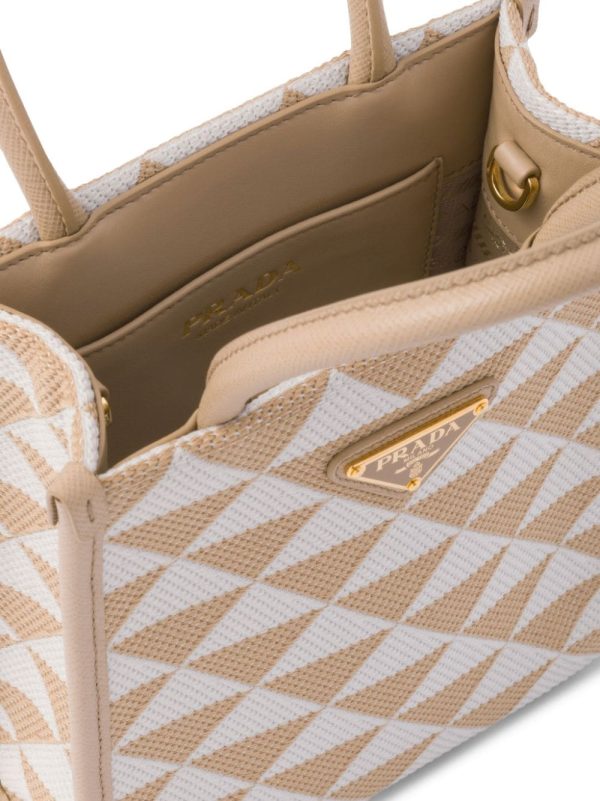 Prada Symbole embroidered mini bag - Image 7