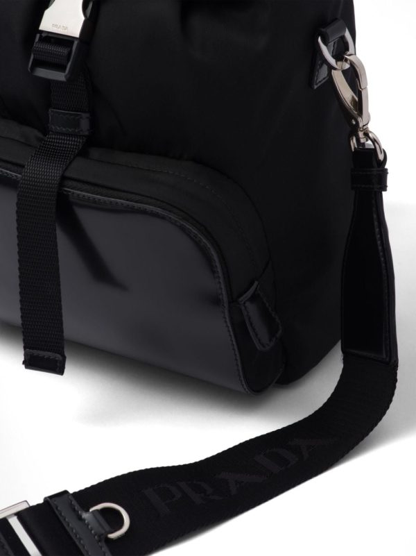 Prada triangle-logo panelled backpack - Image 7