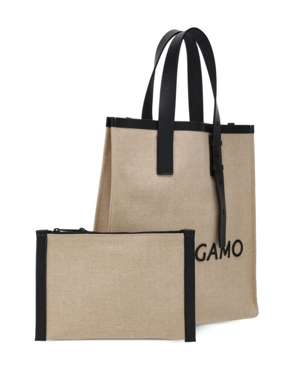 Ferragamo embossed-logo leather tote bag - Image 7