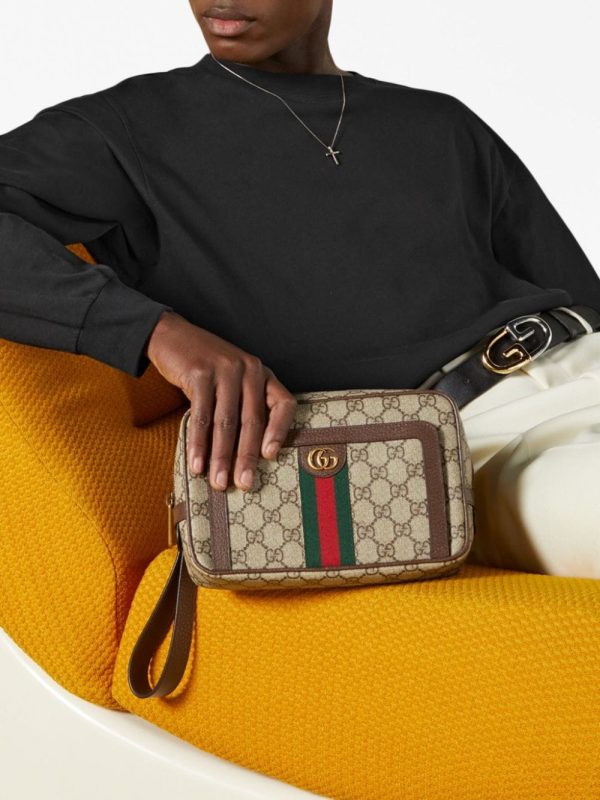 Gucci Ophidia logo-print clutch bag - Image 7