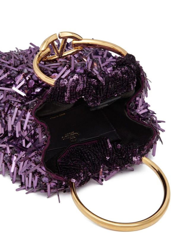 Valentino Garavani small Carry Secrets embroidered bucket bag - Image 7