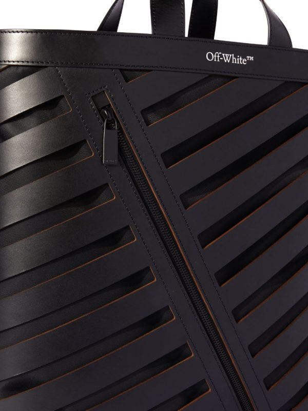 Off-White Diag cut-out leather tote bag - Image 7