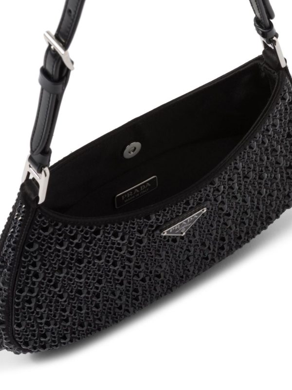Prada Cleo crystal-embellished shoulder bag - Image 7