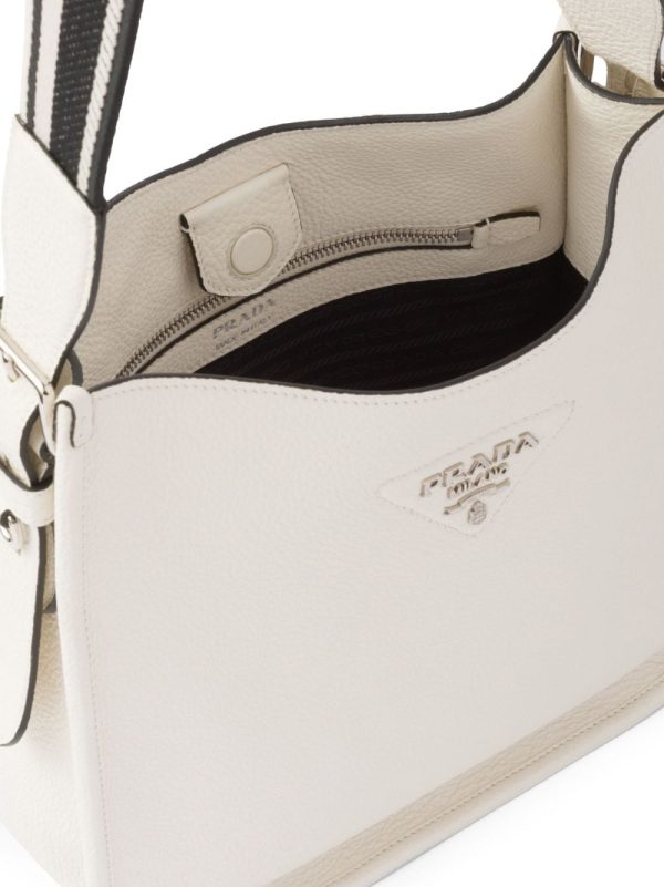 Prada triangle-logo hobo shoulder bag - Image 7