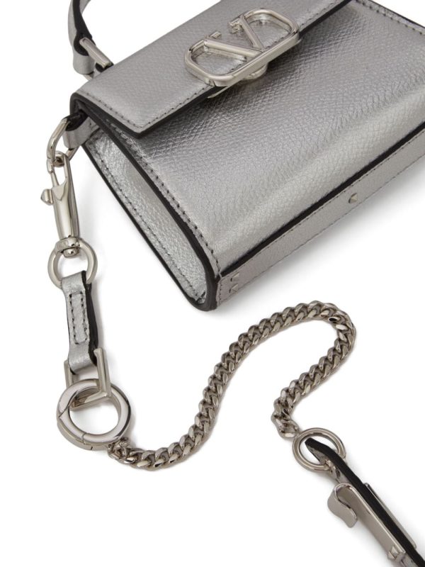 Valentino Garavani micro VSling metallic handbag - Image 6