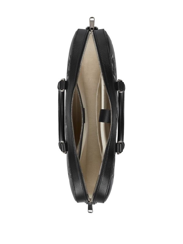 Gucci debossed-logo laptop bag - Image 7