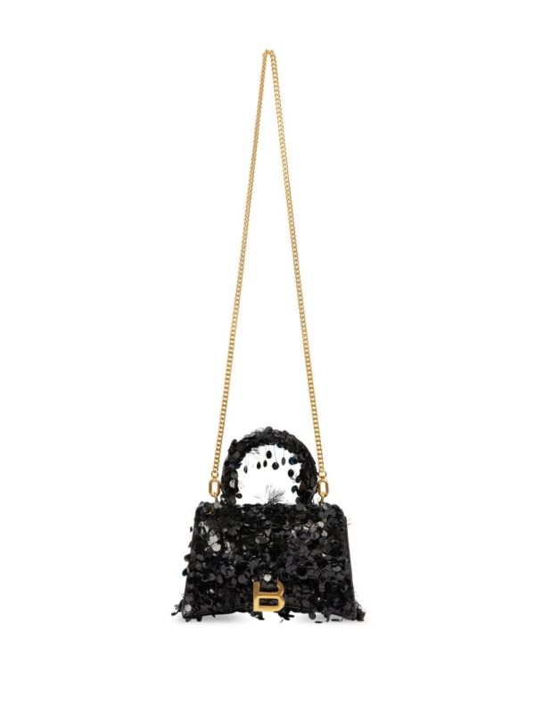 Balenciaga Hourglass XS sequin-embellished bag - Image 7