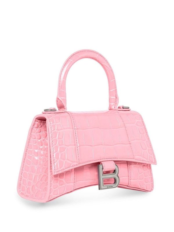 Balenciaga Hourglass crocodile-embossed handbag - Image 3