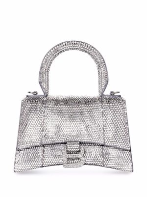 Balenciaga crystal-embellished Hourglass tote bag