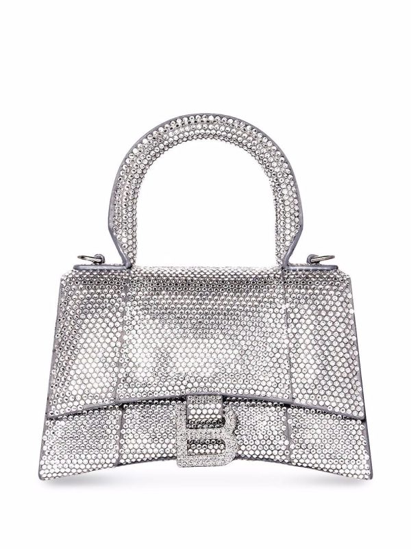 Balenciaga crystal-embellished Hourglass tote bag