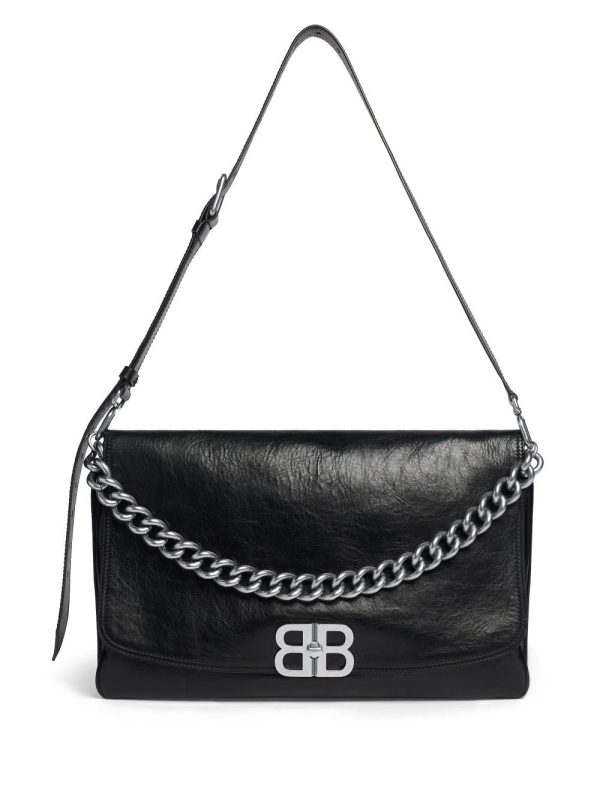 Balenciaga large BB leather flap bag - Image 5