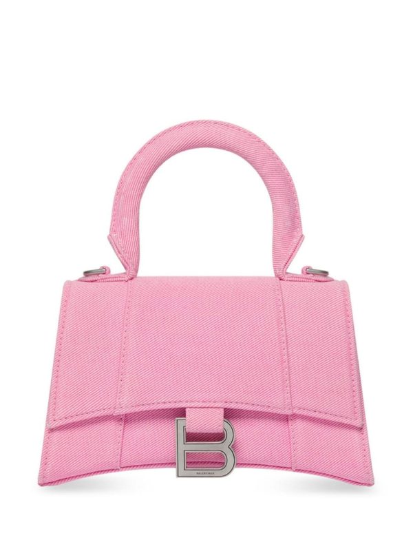 Balenciaga Hourglass XS denim tote bag