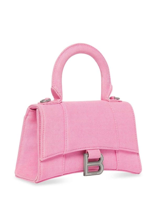 Balenciaga Hourglass XS denim tote bag - Image 3