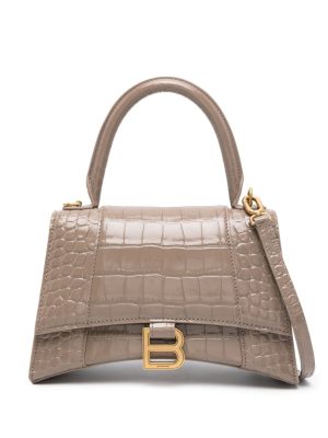 Balenciaga small Hourglass leather tote bag