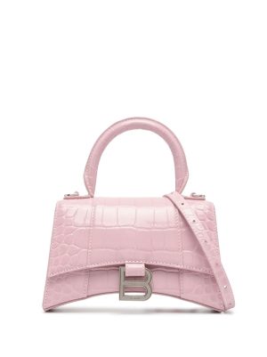 Balenciaga XS Hourglass leather tote bag
