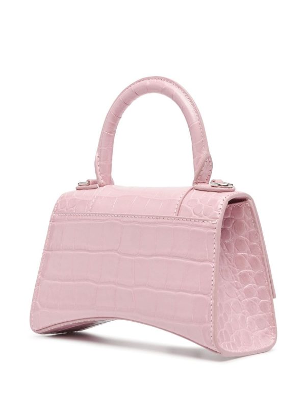 Balenciaga XS Hourglass leather tote bag - Image 4