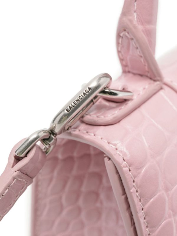 Balenciaga XS Hourglass leather tote bag - Image 5