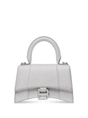 Balenciaga Hourglass glittered tote bag