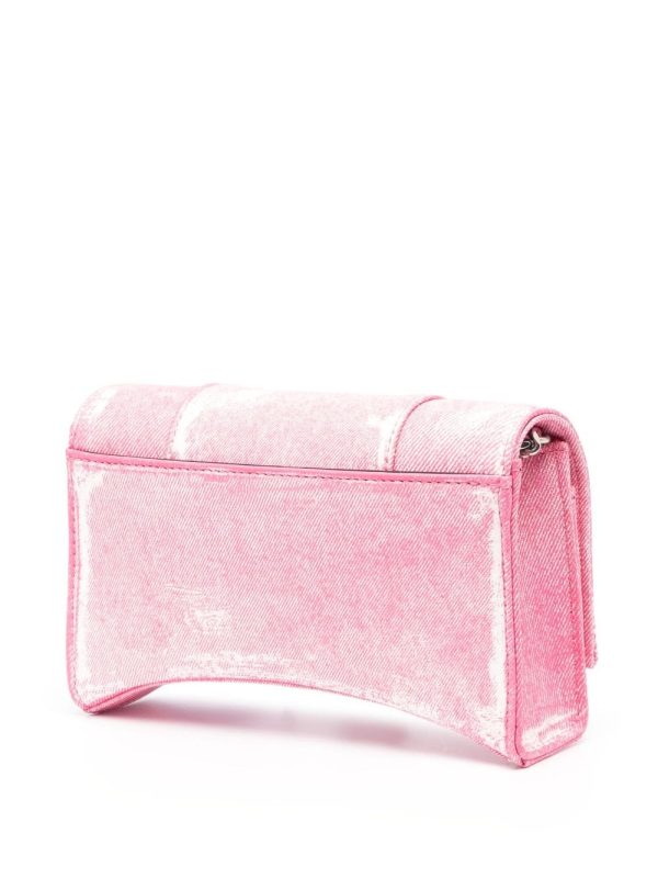 Balenciaga Hourglass denim chain wallet bag - Image 3