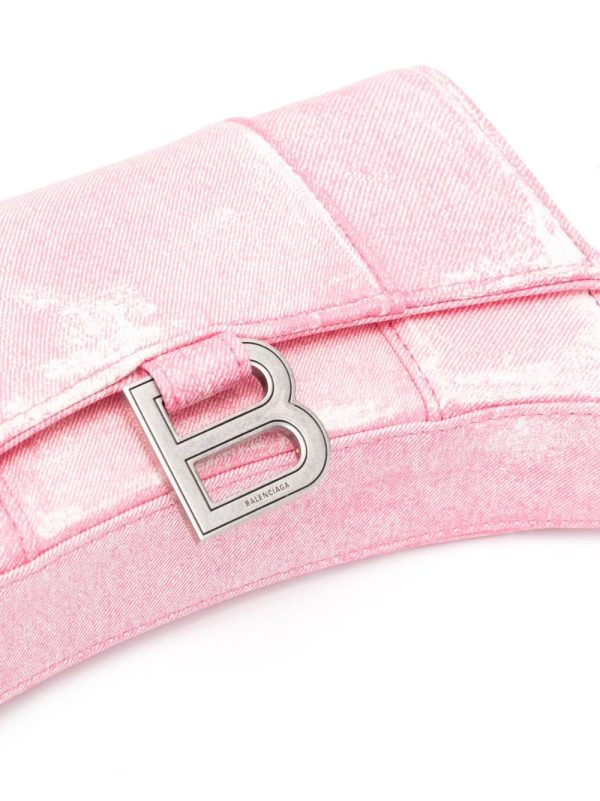Balenciaga Hourglass denim chain wallet bag - Image 4